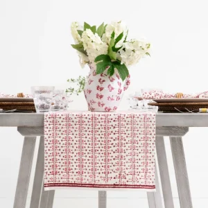 Hot Pomegranate Inc India Hicks Home Palm Avenue Blush Table Runner