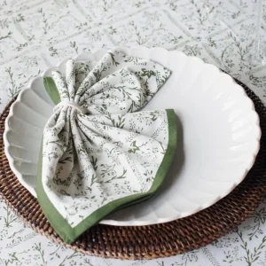 Sale Pomegranate Inc India Hicks Home Sea Ferns & Domino Hunter Green Napkin | Set of 4