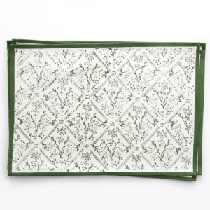 Online Pomegranate Inc India Hicks Home Sea Ferns & Domino Hunter Green Placemat | Set of 4