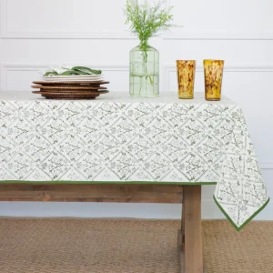 Sale Pomegranate Inc India Hicks Home Sea Ferns & Domino Hunter Green Tablecloth