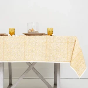 Best Pomegranate Inc India Hicks Home Seashell Golden Tablecloth