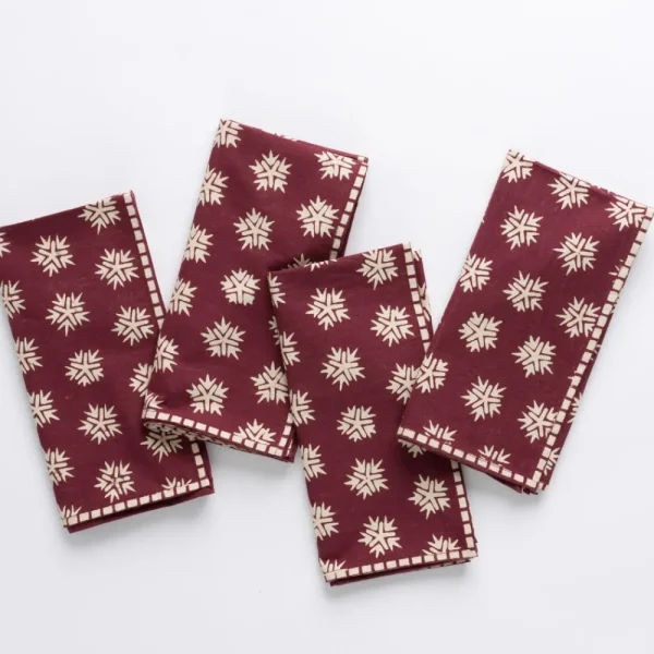 Online Pomegranate Inc India Hicks Home Sparks Oxblood Napkin | Set of 4