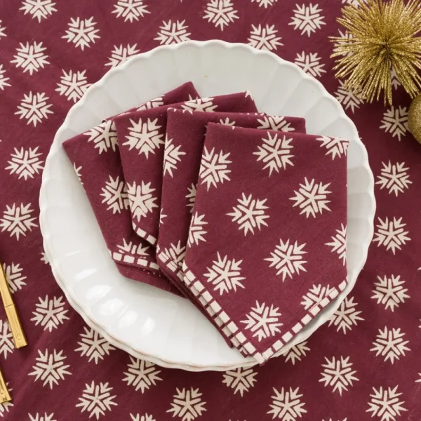 Online Pomegranate Inc India Hicks Home Sparks Oxblood Napkin | Set of 4