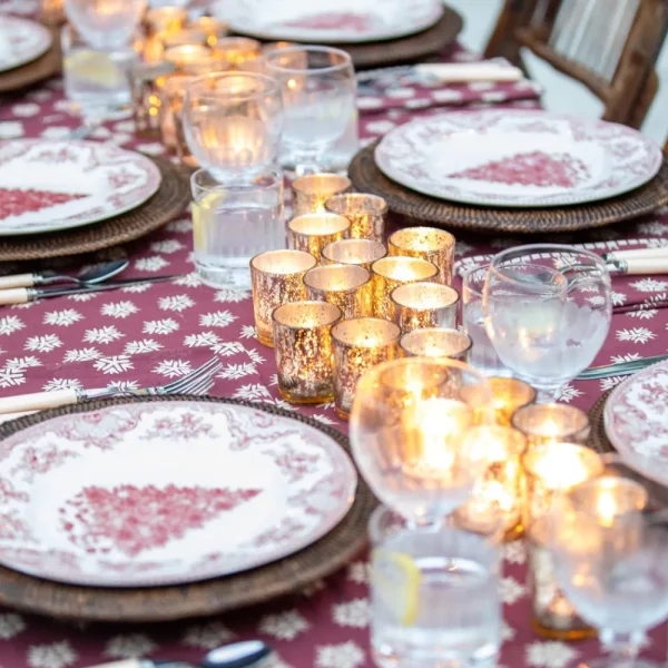 Discount Pomegranate Inc India Hicks Home Sparks Oxblood Tablecloth