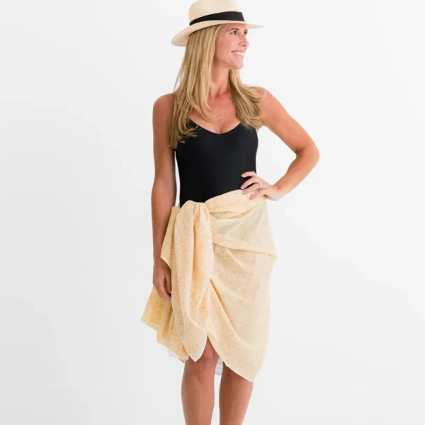 Fashion Pomegranate Inc India Hicks Seashell Golden Sarong