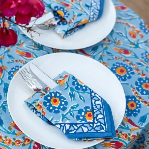 Online Pomegranate Inc Iznik Blue Napkin | Set of 4