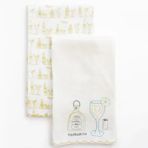 Hot Pomegranate Inc Margarita Linen Tea Towels