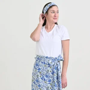 Fashion Pomegranate Inc Mila Floral Blue Headband