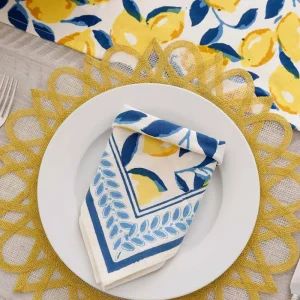 Fashion Pomegranate Inc Mod Lemon Napkin | Set of 4