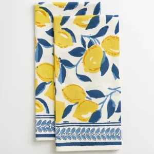 Best Pomegranate Inc Mod Lemon Tea Towel | Set of 2