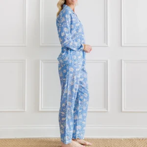 Sale Pomegranate Inc Morning Meadow Blue Pajama Set