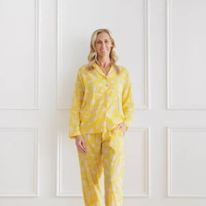 Clearance Pomegranate Inc Morning Meadow Yellow Pajama Set