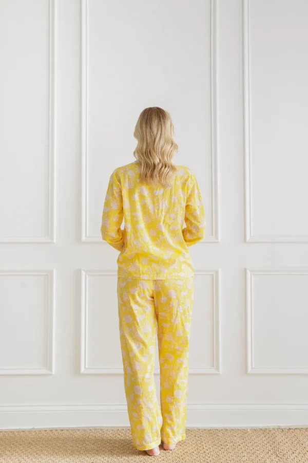 Clearance Pomegranate Inc Morning Meadow Yellow Pajama Set