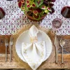 Discount Pomegranate Inc Mustard Poplar Leaf Napkin Rings | Set of 4