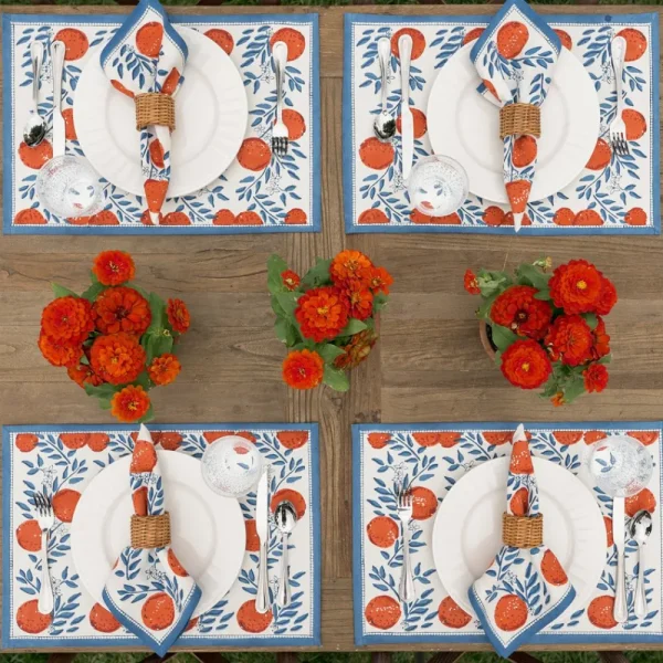 Best Pomegranate Inc Orange Grove Placemat | Set of 4