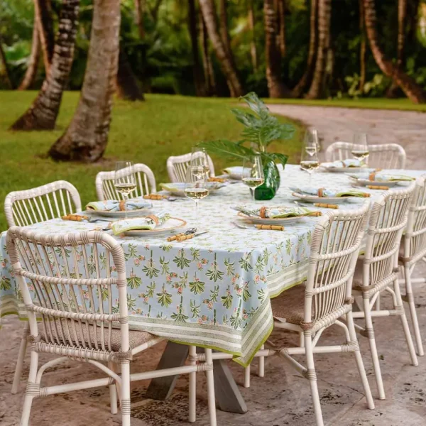 New Pomegranate Inc Palms & Pineapples Tablecloth