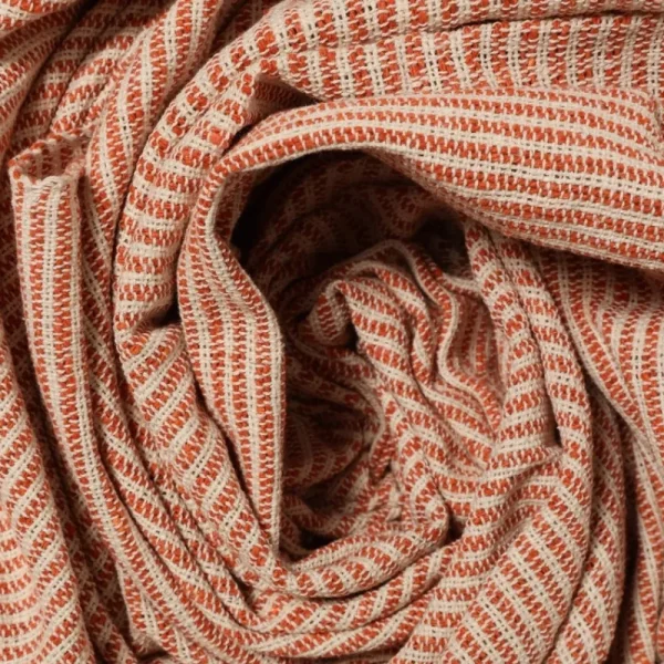 Clearance Pomegranate Inc Persimmon Woven Throw