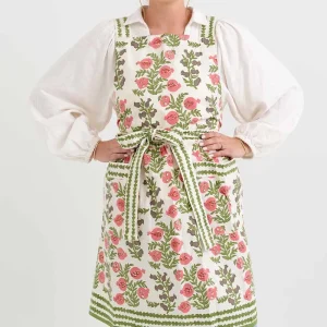 New Pomegranate Inc Pom Bells Fern & Poppy Apron