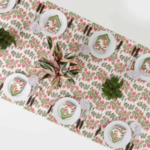 Online Pomegranate Inc Pom Bells Fern & Poppy Tablecloth