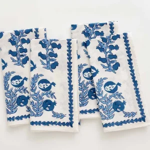 Sale Pomegranate Inc Pom Bells Wedgewood Napkin | Set of 4