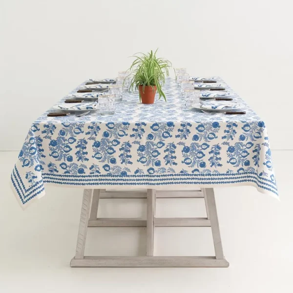 Outlet Pomegranate Inc Pom Bells Wedgewood Tablecloth