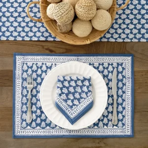 Fashion Pomegranate Inc Pom Buti Denim Placemat | Set of 4