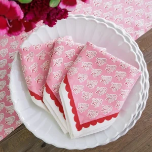 Best Pomegranate Inc Pom Buti Pink Napkin | Set of 4