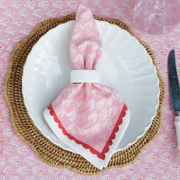 Best Pomegranate Inc Pom Buti Pink Napkin | Set of 4