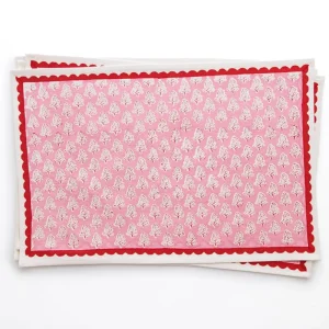 Online Pomegranate Inc Pom Buti Pink Placemat | Set 4