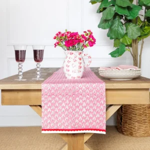 Fashion Pomegranate Inc Pom Buti Pink Table Runner