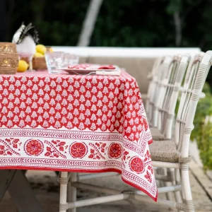 Hot Pomegranate Inc Pom Buti Red Tablecloth