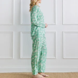 Online Pomegranate Inc Pomegranate | Morning Meadow Green Pajama Set