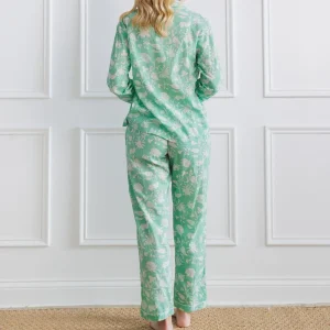 Online Pomegranate Inc Pomegranate | Morning Meadow Green Pajama Set