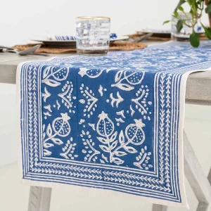 Fashion Pomegranate Inc Pomegranate Blue | Table Runner