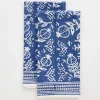 Hot Pomegranate Inc Pomegranate Blue Tea Towels | Set of 2