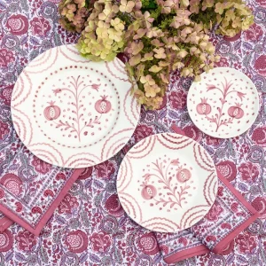 New Pomegranate Inc Pomegranate Duet Rose Salad Plate | Set of 2