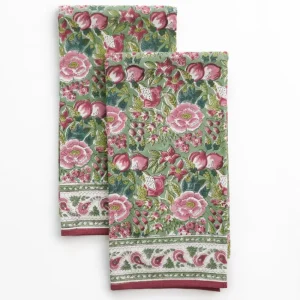 Best Pomegranate Inc Pomegranate Garden Wine & Rose Tea Towels