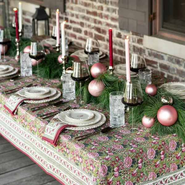 Outlet Pomegranate Inc Pomegranate Garden Wine & Rose Tablecloth