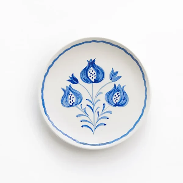 Clearance Pomegranate Inc Pomegranate Trio Sketch Cobalt Blue Appetizer Plate | Set of 4