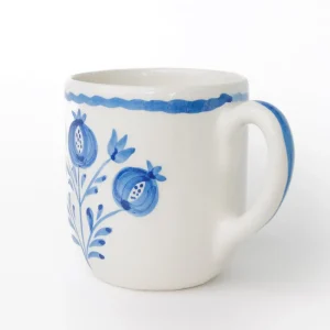 Clearance Pomegranate Inc Pomegranate Trio Sketch Cobalt Blue Mug | Set of 2