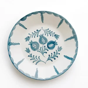 Online Pomegranate Inc Pomegranate Trio Vine Teal Salad Plate | Set of 2