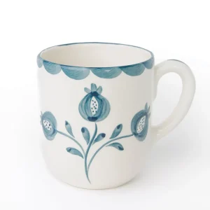 Discount Pomegranate Inc Pomegranate Trio Vine Teal Mug | Set of 2