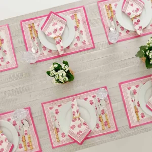 Clearance Pomegranate Inc Rosé Placemat | Set of 4