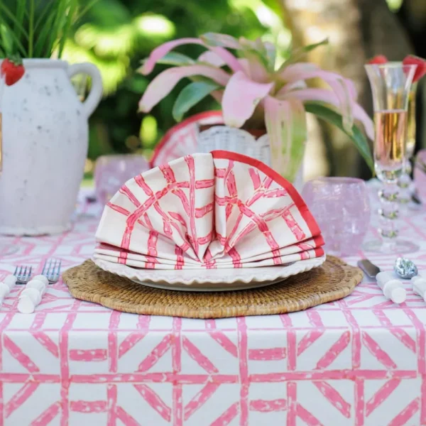 Clearance Pomegranate Inc Rose Bamboo Napkin | Set of 4