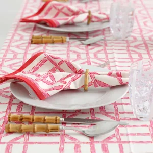 Clearance Pomegranate Inc Rose Bamboo Napkin | Set of 4