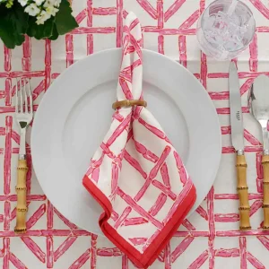 Clearance Pomegranate Inc Rose Bamboo Napkin | Set of 4