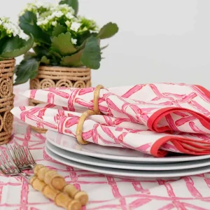 Clearance Pomegranate Inc Rose Bamboo Napkin | Set of 4