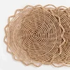 Clearance Pomegranate Inc Round Bamboo Cane Placemats | Set of 4