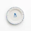 Fashion Pomegranate Inc Ruffled Cobalt Blue Appetizer Plate | Set of 4