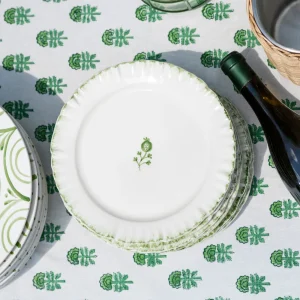 Online Pomegranate Inc Ruffled Green Salad Plate | Set of 2